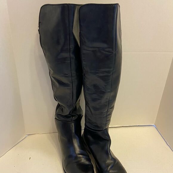 Rampage Ivanhoe over the knee riding boots size 8.5 black mob wife - Picture 6 of 10